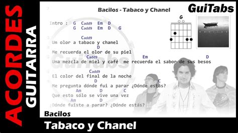 tabaco y chanel letra|tabaco y Chanel acordes.